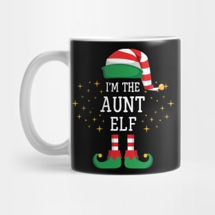 I'm The Aunt Elf Matching Family Christmas Pajama Mug